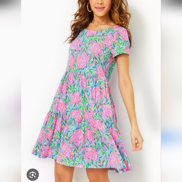 Lilly Pulitzer Dresses & Skirts - NWT Lilly Pulitzer Geanna Floral Mini Dress Size XS